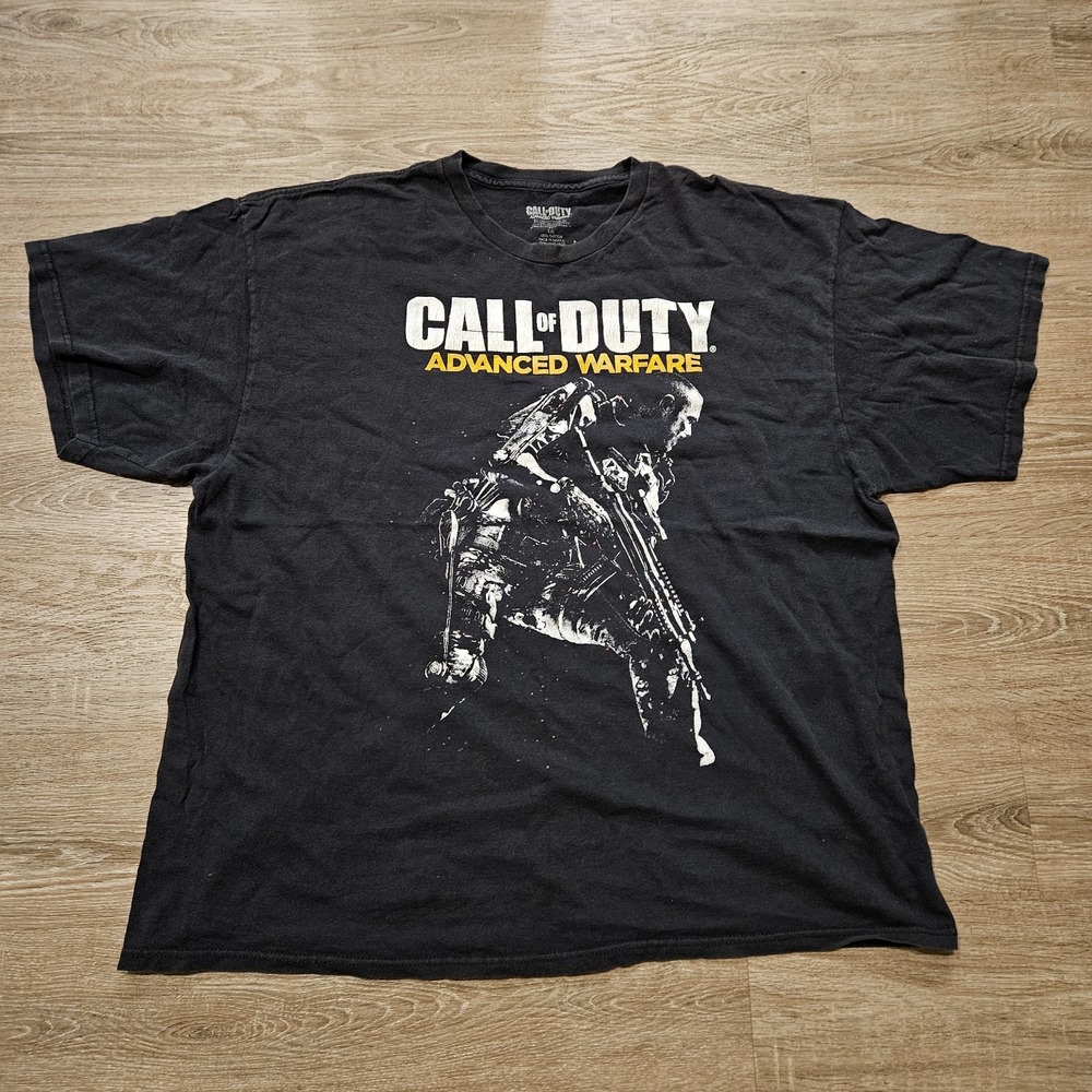 Call of Duty Advanced Warfare T Shirt Mens XXL Black 2014 Activision Video Game